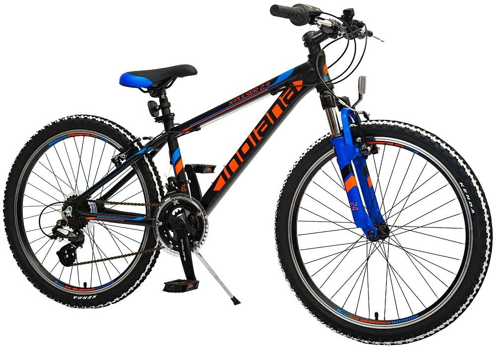 Rower junior INDIANA X-Pulser 2.4 Czarno-pomarańczowy  - Gwarancja na rame