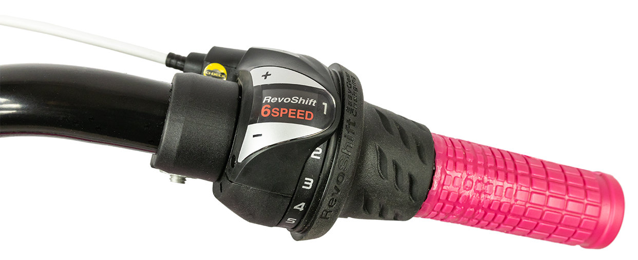 Rower junior INDIANA Roxy Jr 24 Biały-fuksja  - Przerzutki