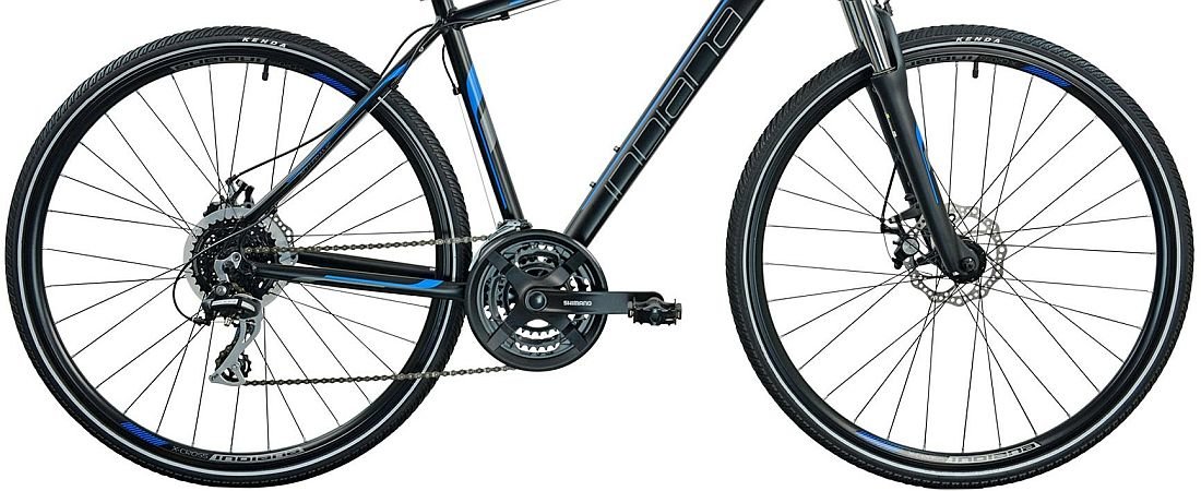 Rower Cross INDIANA X-Cross 3.0 M21 Czarno-niebieski - Koła