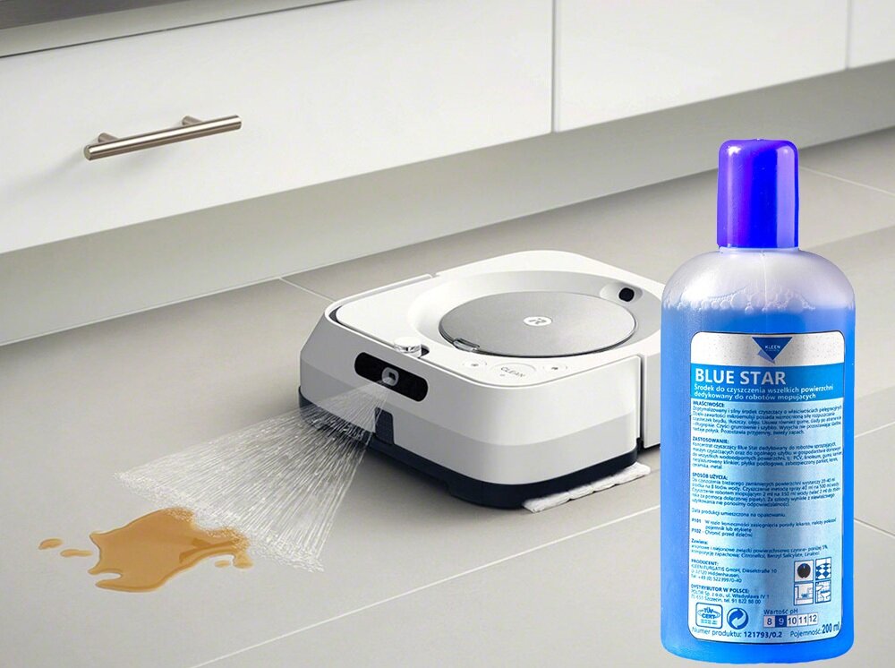 Środek czyszczący do robotów i odkurzaczy Blue Star 200ml mikroemulsja, szybkie rozpuszczanie brudu, bez smug, bez szorowania