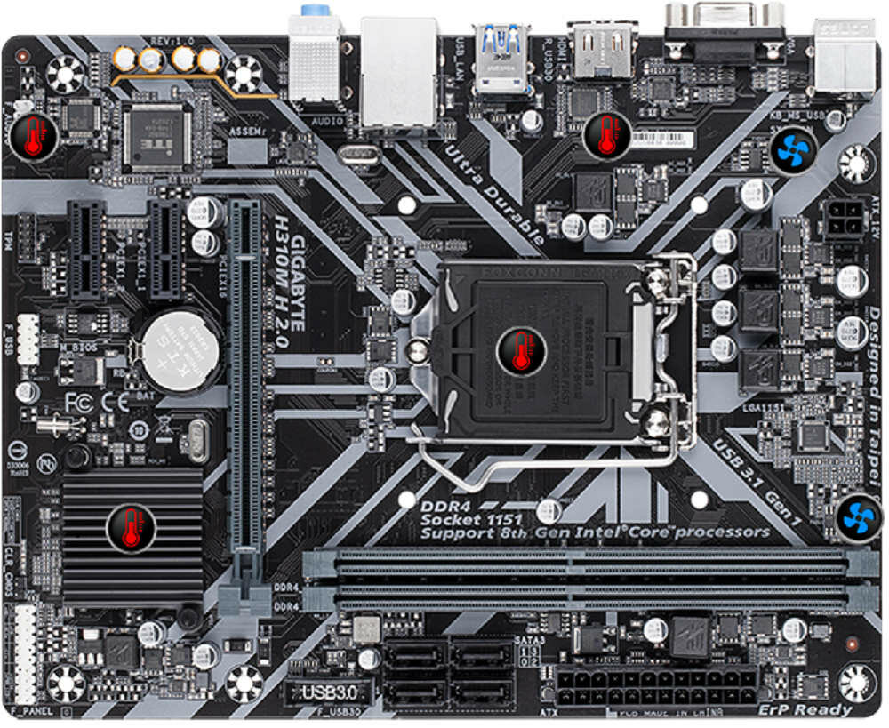 Płyta główna ASROCK B365M Pro4-F - Karta sieciowa