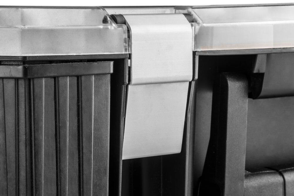 Organizer z kubełkami 40 x 40 x 12 cm 84-130 NEO TOOLS 84-130 pojemników modułowy układ porządek w warsztacie