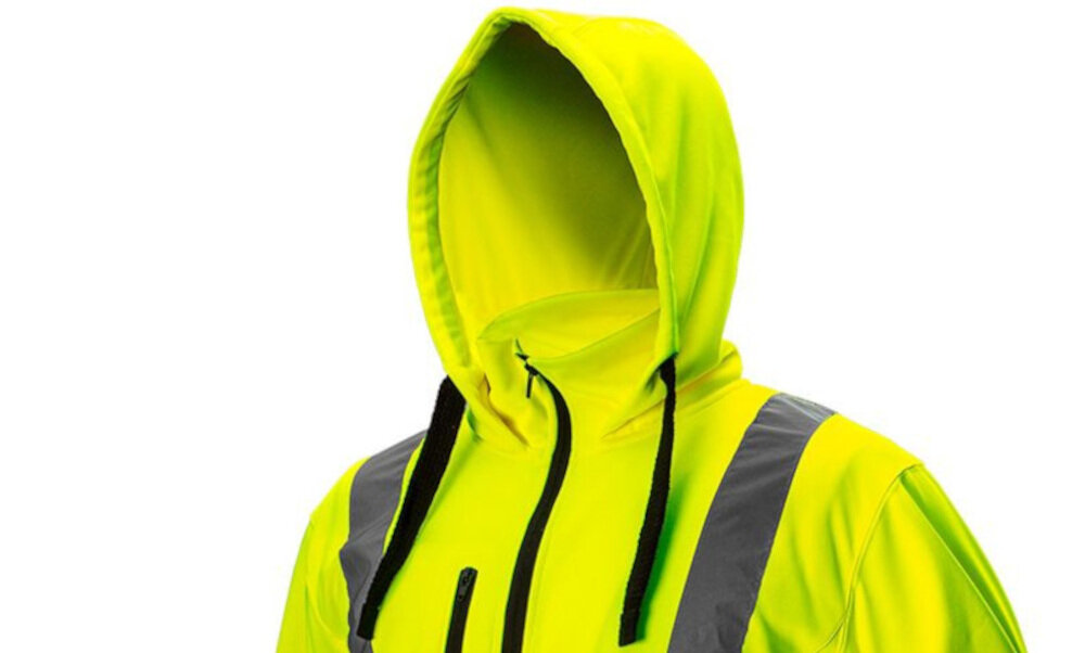 Bluza robocza NEO TOOLS 81-745-M (rozmiar M/50) z przyjemnego w dotyku polaru Dwuwarstwowy kołnierz kaptur