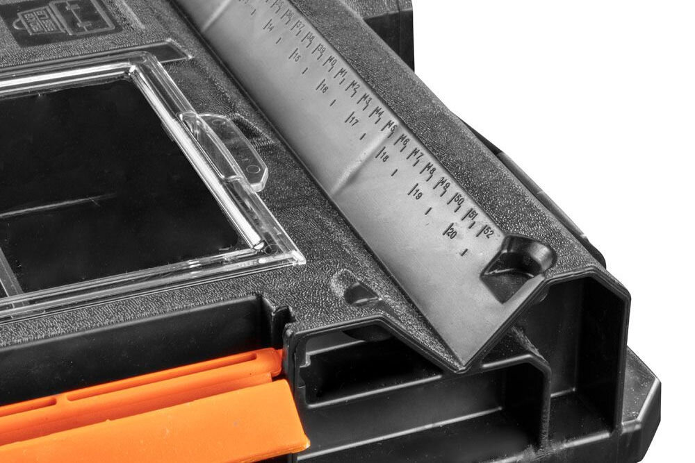 Skrzynka narzędziowa NEO TOOLS 200 84-255 modularna konstrukcja kubełki wnęka z miarą