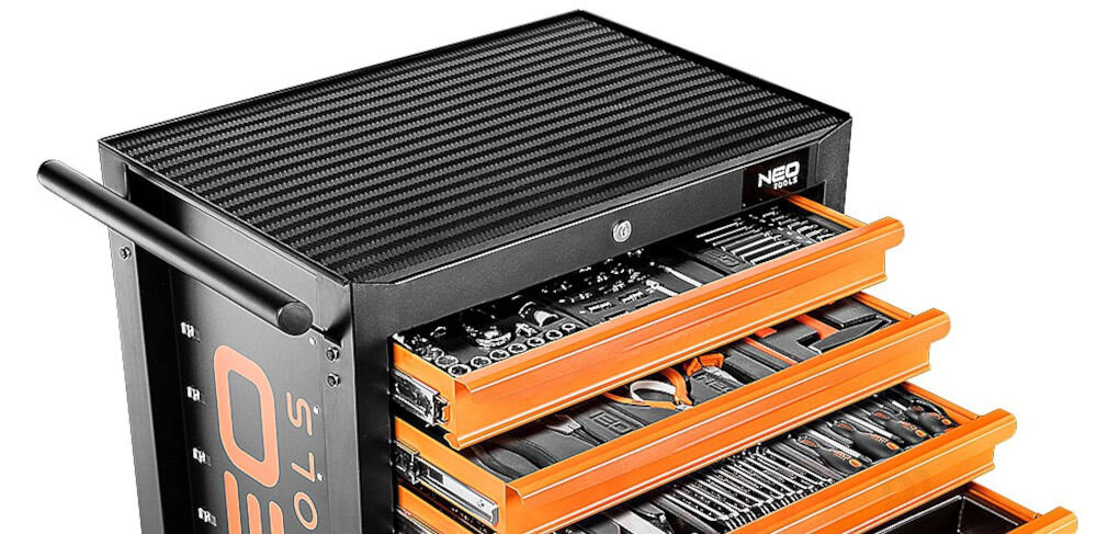 Szafka narzędziowa NEO 84-222+G powierzchnia blat roboczy gumowa wykładzina łatwe czyszczenie trwała 