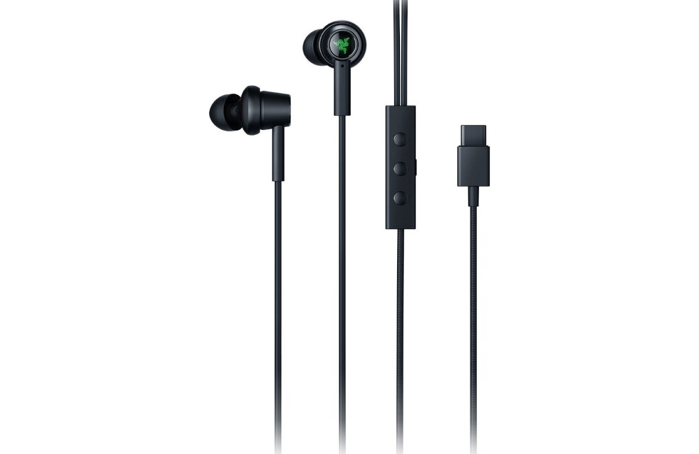 Słuchawki dokanałowe RAZER Hammerhead USB-C ANC Czarny złącze USB Pilot sterujący