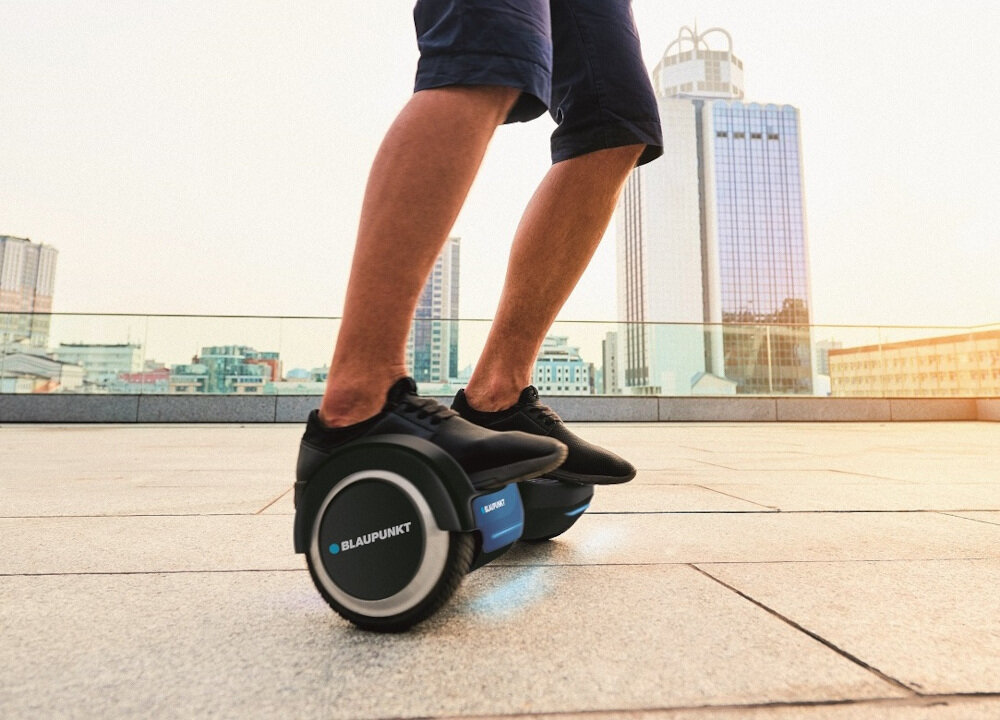 Deskorolka elektryczna hoverboard BLAUPUNKT EHB206 Zielono-czarny torba