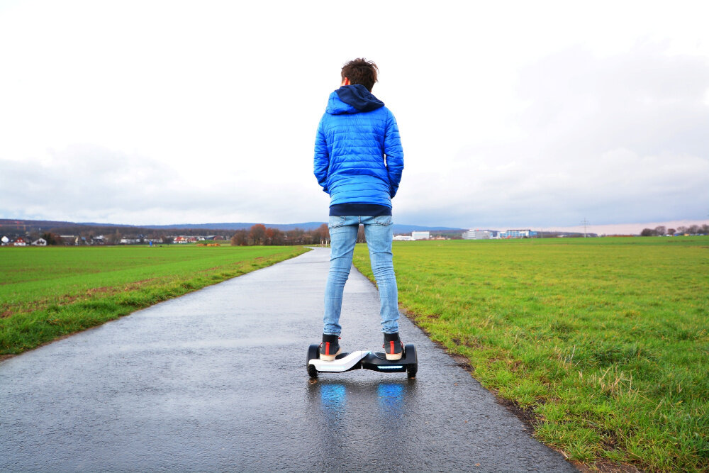 Deskorolka elektryczna hoverboard BLAUPUNKT EHB506 Zielono-czarny torba