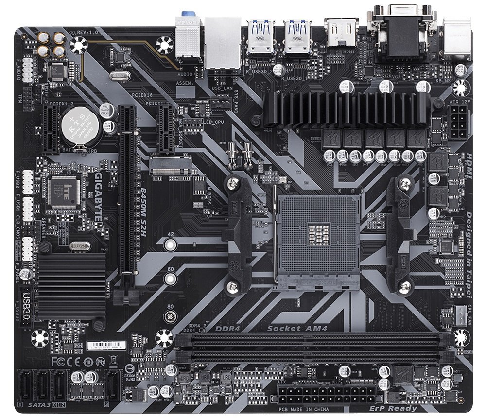 PŁYTA GŁÓWNA GIGABYTE B450M S2H ultra durable ochrona przed wilgocią wydłużona żywotność