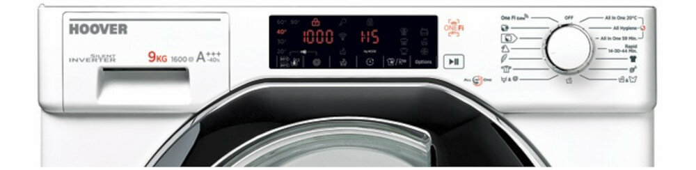 Pralka HOOVER HBWMO 916TAHCS wyświetlacz