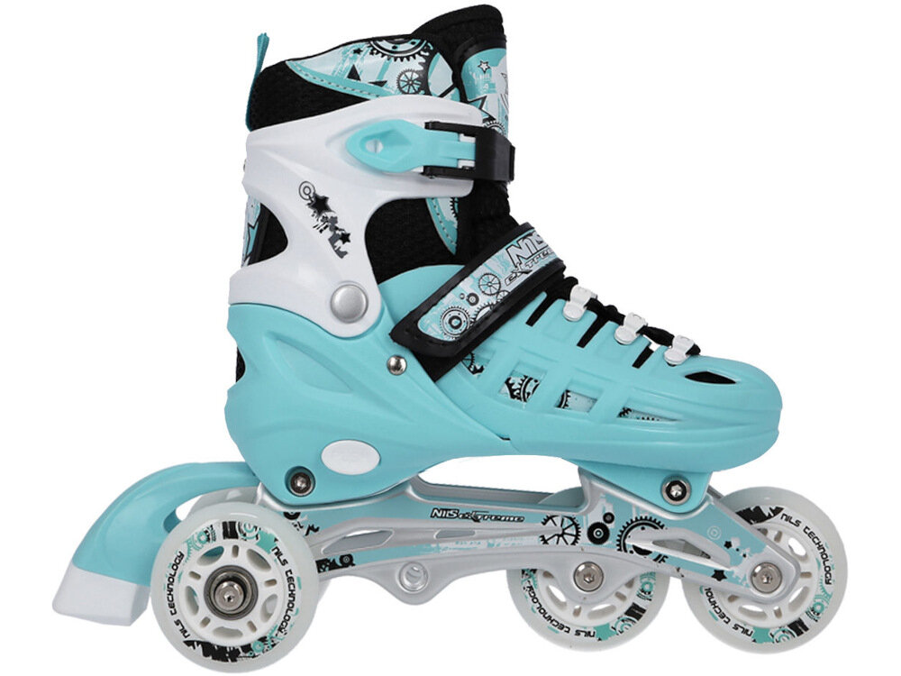 Łyżworolki NILS EXTREME NH10905 NA11010 (rozmiar 39-42) mocna solidna konstrukcja aluminiowa płoza lekkosc wentylowane oddychającą i przepuszczalna membrana