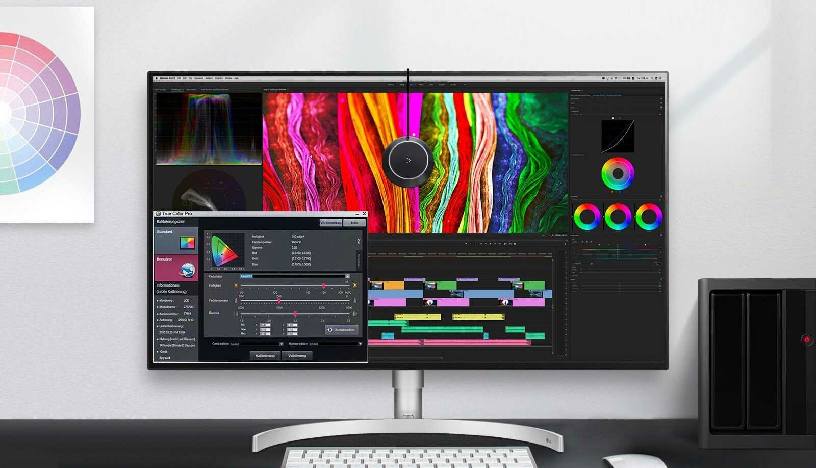 Monitor LG 32UL950-B 31 3840x2160px IPS - kolory