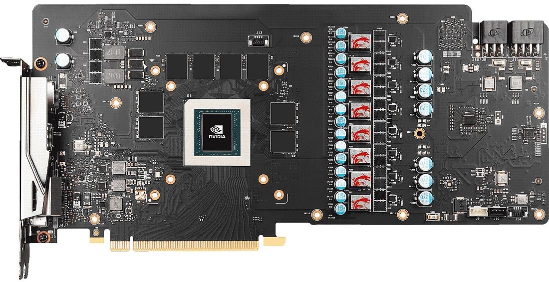 Karta graficzna MSI GeForce RTX 2070 Gaming 8GB - konstrukcja płytki