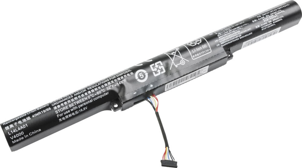 Bateria do laptopa GREENCELL LE116 2200 mAh akumulator został poddany szczegółowym testom jakościowym zabezpieczenie przed głębokim rozładowaniem i przeładowaniem
pojemność akumulatora wynosi 2200 mAh produkt na białym tle