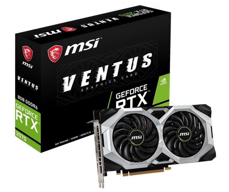 Karta graficzna MSI GeForce RTX 2070 Ventus 8G - Karta graficzna