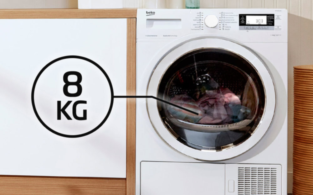 Suszarka BEKO MDS8412RX - Pojemność 8 kg