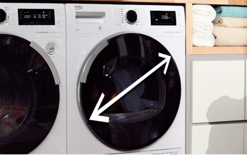 Suszarka BEKO MDS8412RX - Drzwi w rozmiarze XXL