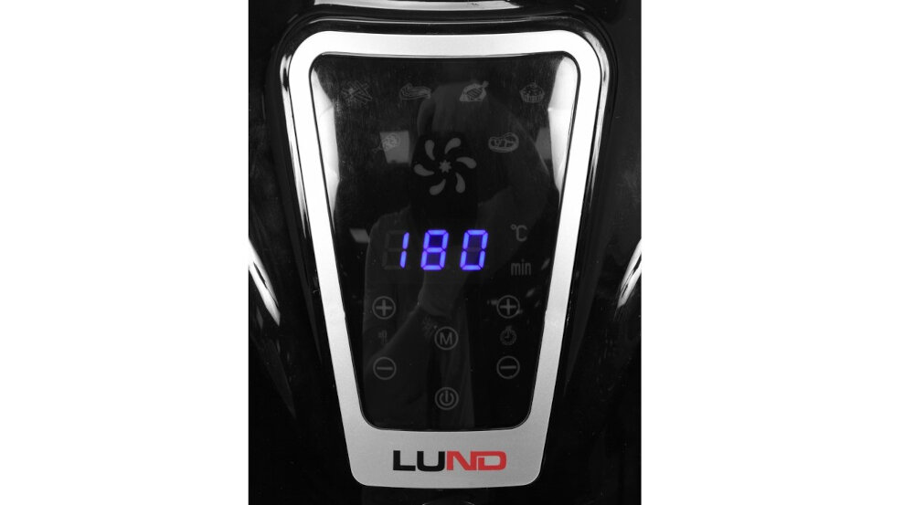 Frytkownica beztłuszczowa LUND 67571 Air Frye panel sterowanie programy temperatura czas elementy grzewcze moc termostat