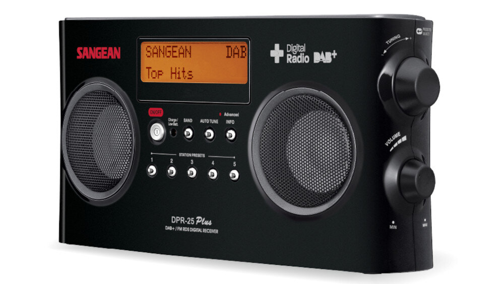 Radio SANGEAN DPR-25 - wymiary