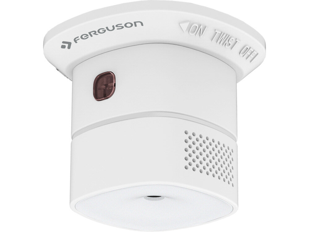 Czujnik tlenku węgla czadu FERGUSON FS2CO wykrywanie rosnacego tlenku czadu element systemu FERGUSON SMart Home dziala autonomicznie