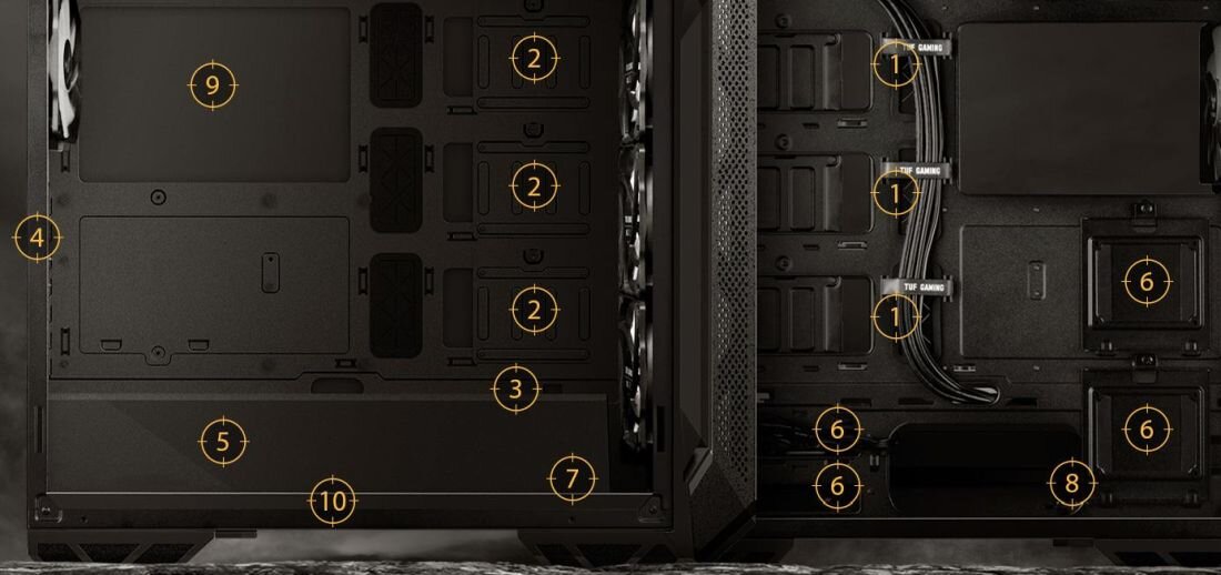 Obudowa ASUS TUF Gaming GT501 - Łatwe składanie