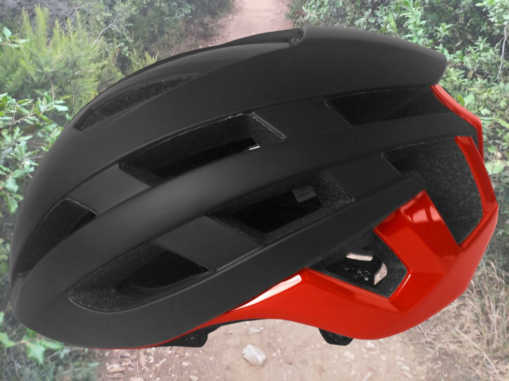 Kask rowerowy VÖGEL VKA-923R Czarno-czerwony szosowy (rozmiar L)