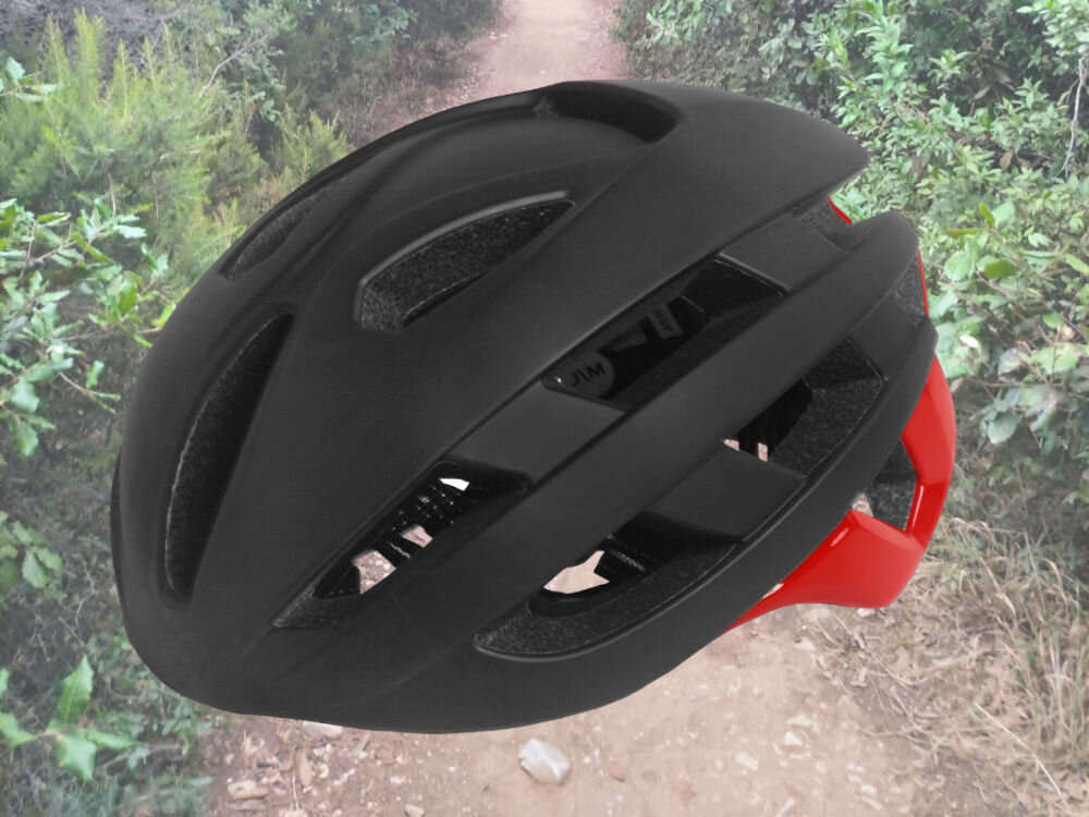 Kask rowerowy VÖGEL VKA-924R Czarno-czerwony Szosowy (rozmiar L)