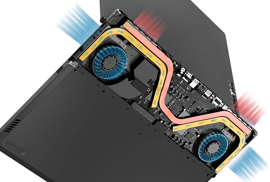 Laptop LENOVO Legion Y730 - chłodzenie