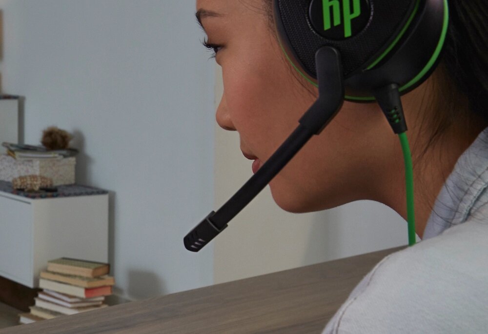 Słuchawki HP Pavilion Gaming 600 - składany regulowany mikrofon czułość pasmo przenoszenia