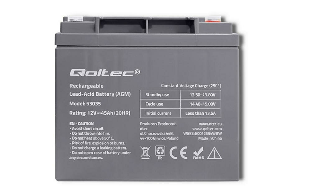 QOLTEC akumulator stałe źródło energia zasilanie awaryjne sieć elektryczna bateria sprzęt