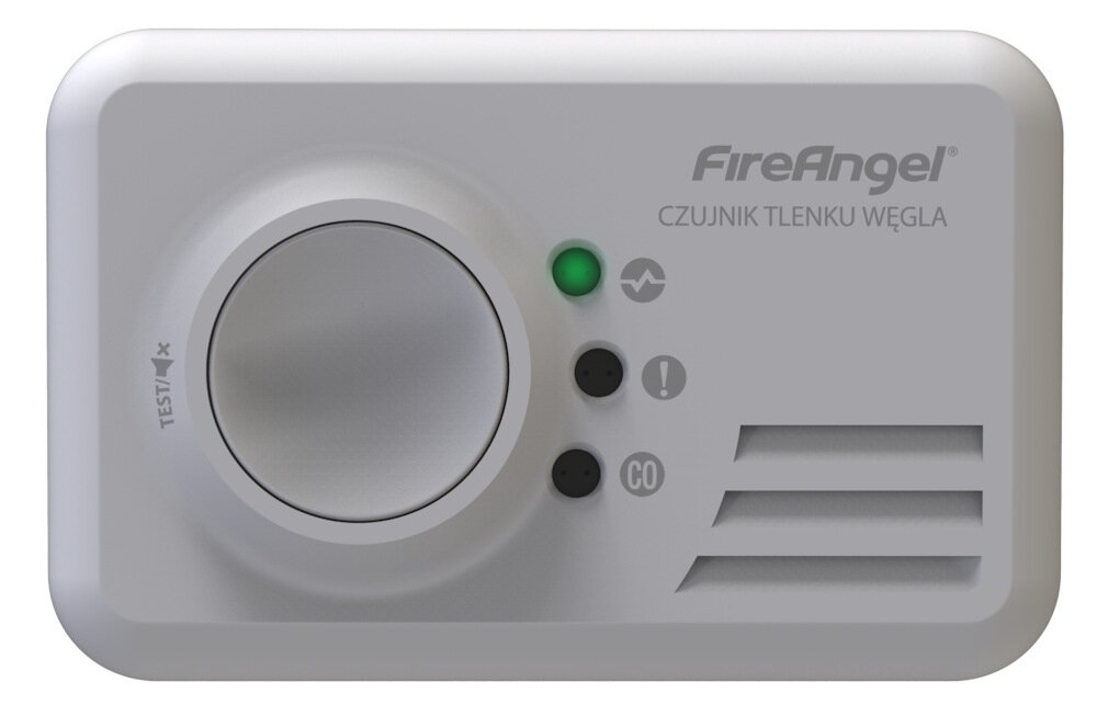 Czujnik tlenku węgla czadu FIREANGEL CO-9X10-PLT precyzyjny sensor niezwykla czulosc wykrywa CO o stezeniu 50 PPM