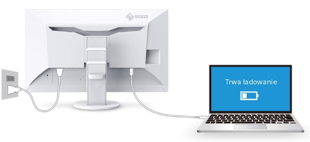 MONITOR LED EIZO 31,5 FLEXSCAN EV3285 Zasilanie 60 W dla laptopów z wyższej półki