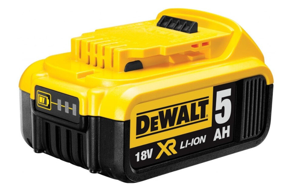 Zestaw elektronarzędzi DEWALT DCK854P4 wiertarko-wkrętarka DCD996 akumulator napięcie 18 V prędkość do 2000 obr/min funkcja udaru częstotliwość udaru do 38250 ud/min
