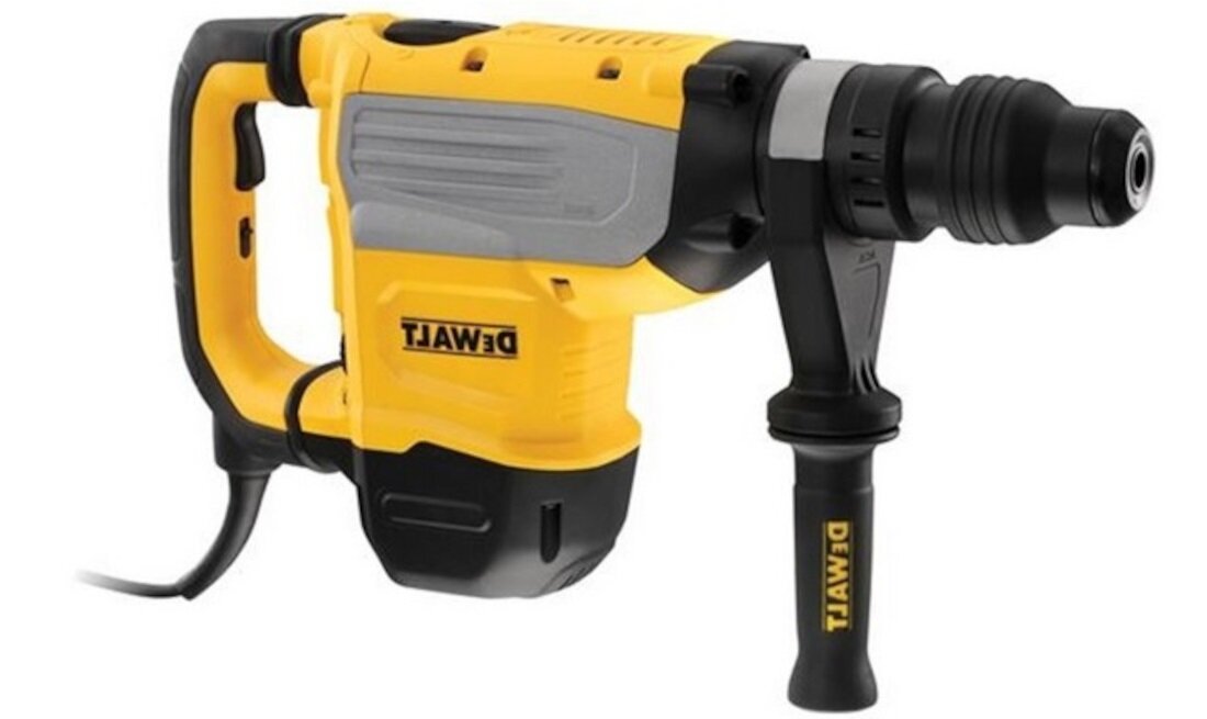 Mlotowiertarka DEWALT D25733K Technologia antyrotacji sterowanie predkoscia i energia udaru funkcja blokady wlaczenia i dlutowania wskaznik zuzycia szczotek i wykonannia serwisu
