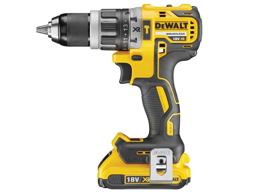 Zestaw Combo DEWALT DCK266P2T trwałe metalowe koła zębate przekladnia o dwóch biegach funkcja udaru praca w drewnie do 40 mm w metalu i w betonie do 13 mm