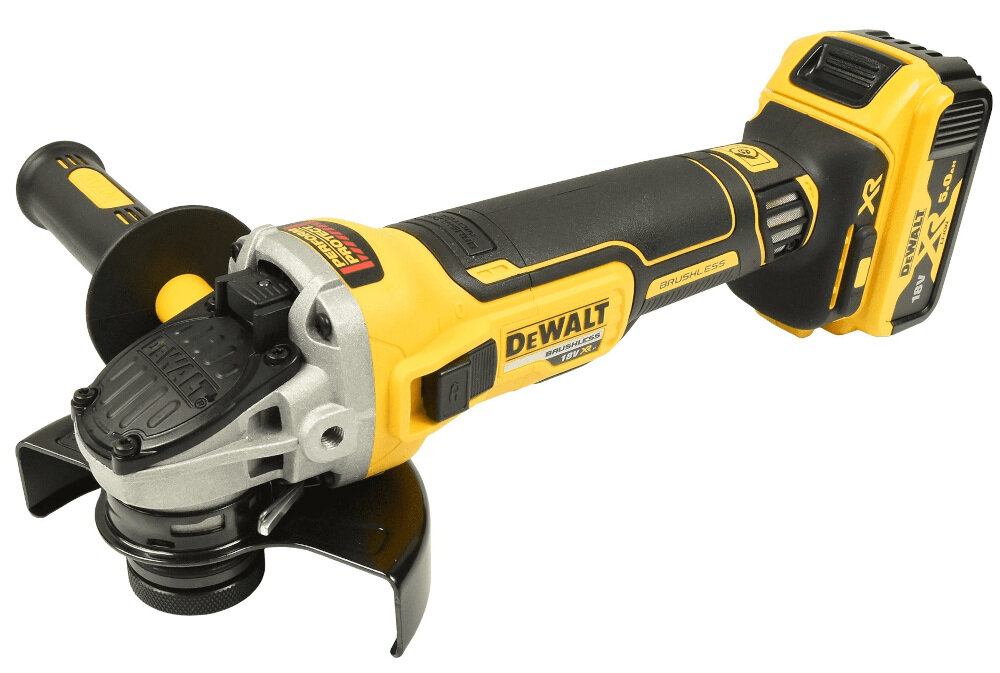 Zestaw elektronarzędzi DEWALT DCK623P3 akumulatorowa szlifierka kątowa DCG405N napędzana silnikiem bezszczotkowym do szlifowania i cięcia materiałów metalowych i kamiennych bez użycia wody