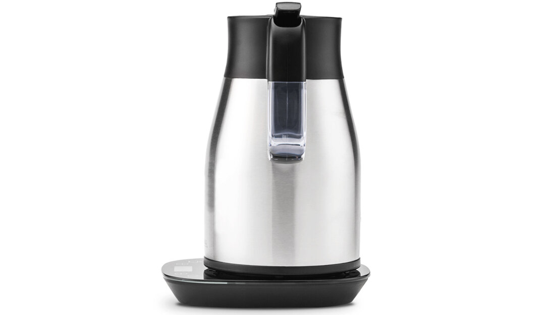 Czajnik GASTROBACK 42426 2 w 1 panel dotykowy z czujnikiem wyświetlacz LCD precyzja temperatura woda Zamknięcie Easy Tip precyzja obsługa stacja bazowa 360° bezprzewodowa konstrukcja