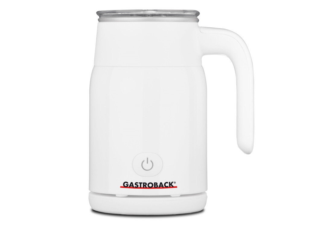 Spieniacz GASTROBACK 42325 Biały Wysoka wydajność moc wymiary konsystencja pojemność waga łatwe w przenoszeniu i przechowywaniu