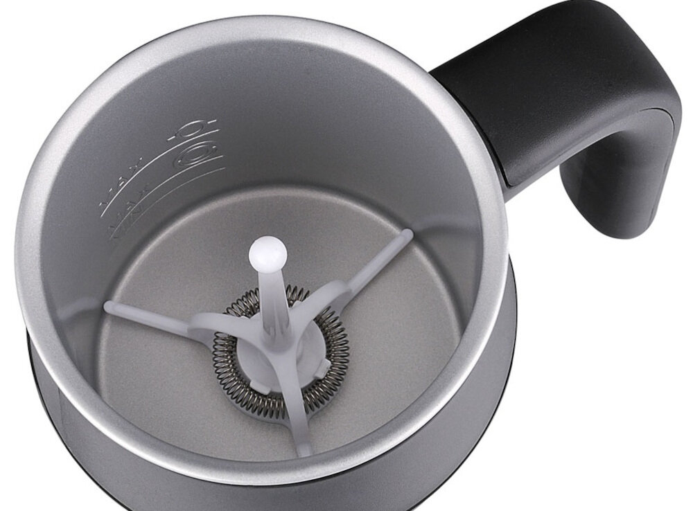 Spieniacz GASTROBACK 42326 Czarny Swobodny obrót pojemnika Pojemnik obraca się w pełnym zakresie 360° nalewanie i mieszanie