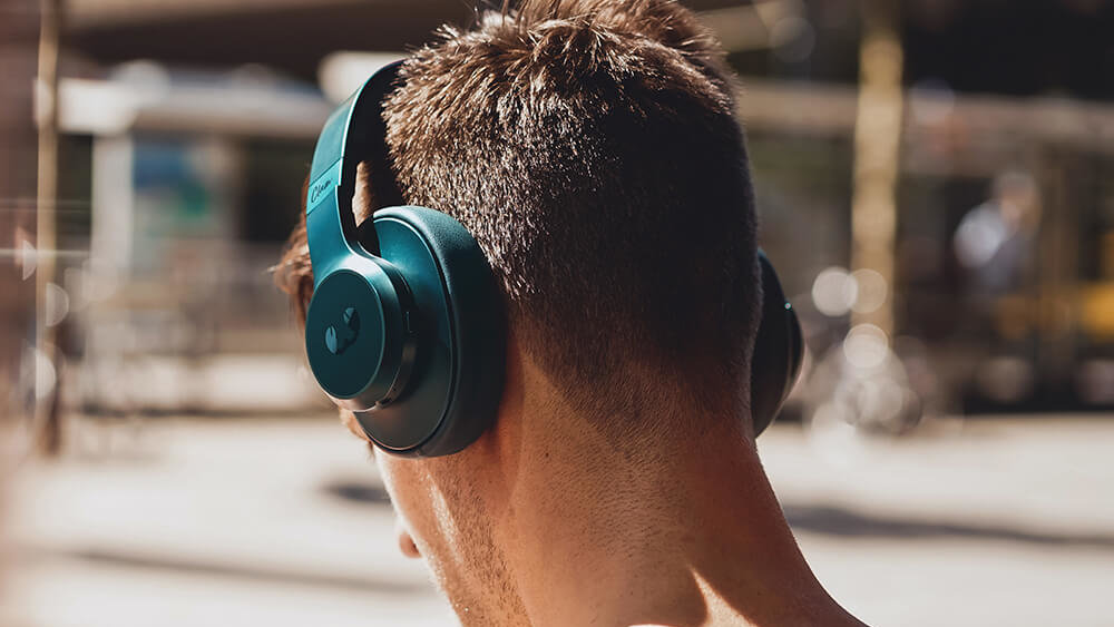 Słuchawki Nauszne FRESH N REBEL Clam Niebieski - Składana Konstrukcja