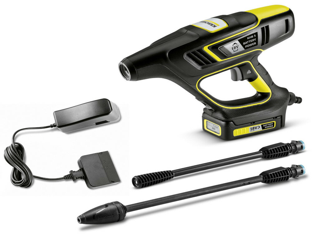 Myjka KARCHER KHB 5 Battery Set lekka poręczna konstrukcja system zasysania wody