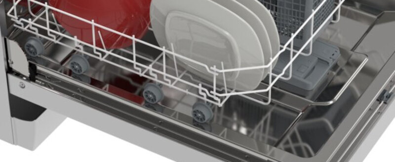 SHARP-QW-GX12F47ES-DE zmywarka proste wysuwanie koła bezpieczeństwo wygoda