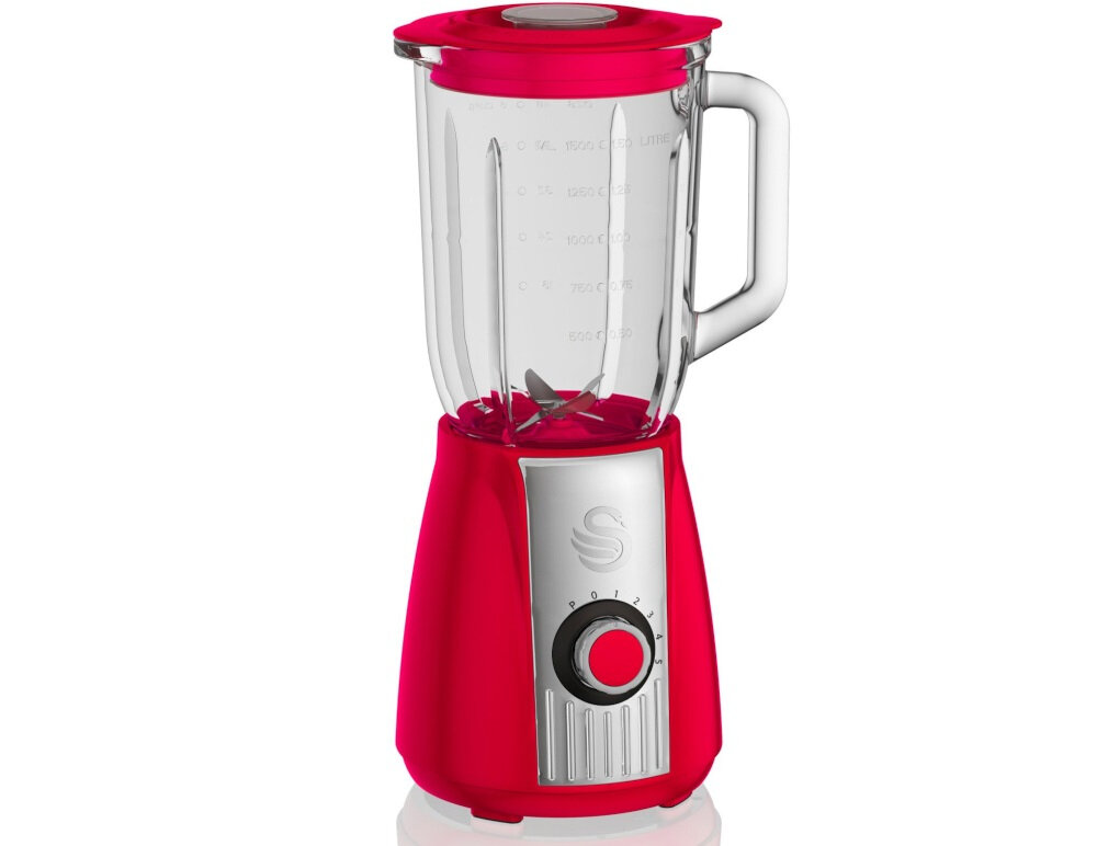 Blender kielichowy SWAN SP20180RN Czerwony design wyglad retro do kazdej kuchni ponadczasowy