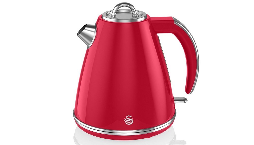Czajnik SWAN SK19020RN Retro Jug Czerwony podstawa 360 stopni