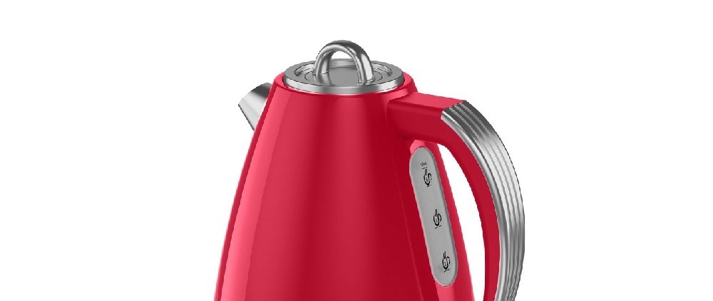 Czajnik SWAN SK19020RN Retro Jug Czerwony zabezpieczenie przed uruchomieniem