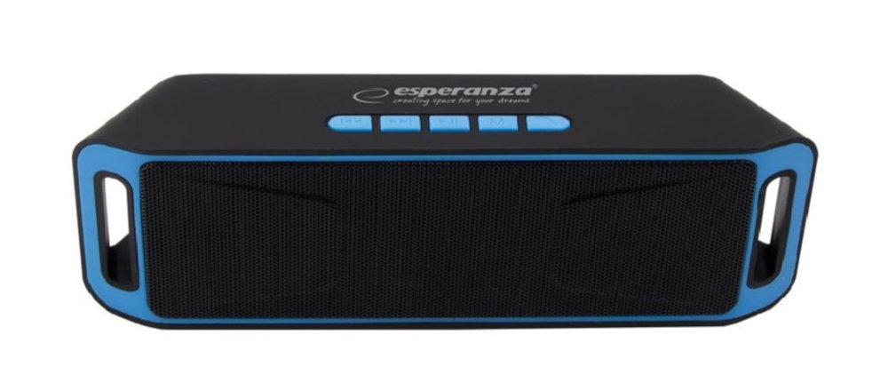 Głośnik Mobilny ESPERANZA Folk Niebieski - Bluetooth