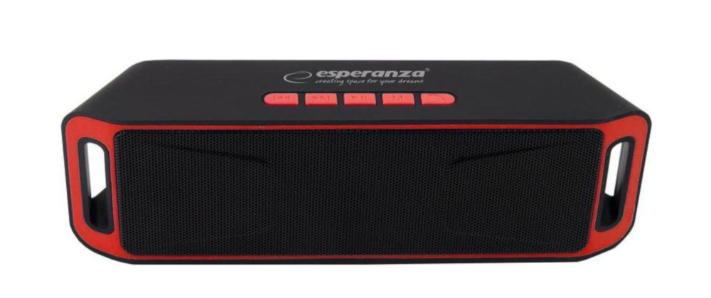 Głośnik Mobilny ESPERANZA Folk Czerwony - Bluetooth