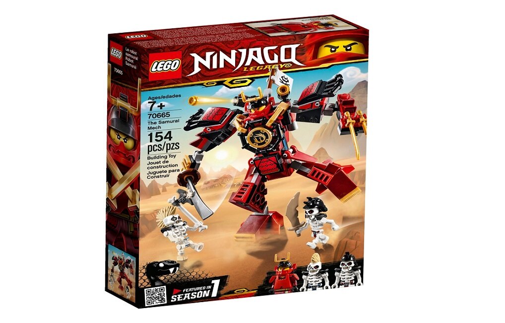 LEGO Ninjago Mech-samuraj 70665 kreatywna zabawa klocki figurki klasyczna zabawa prawidłowy rozwój merytoryczny dziecka