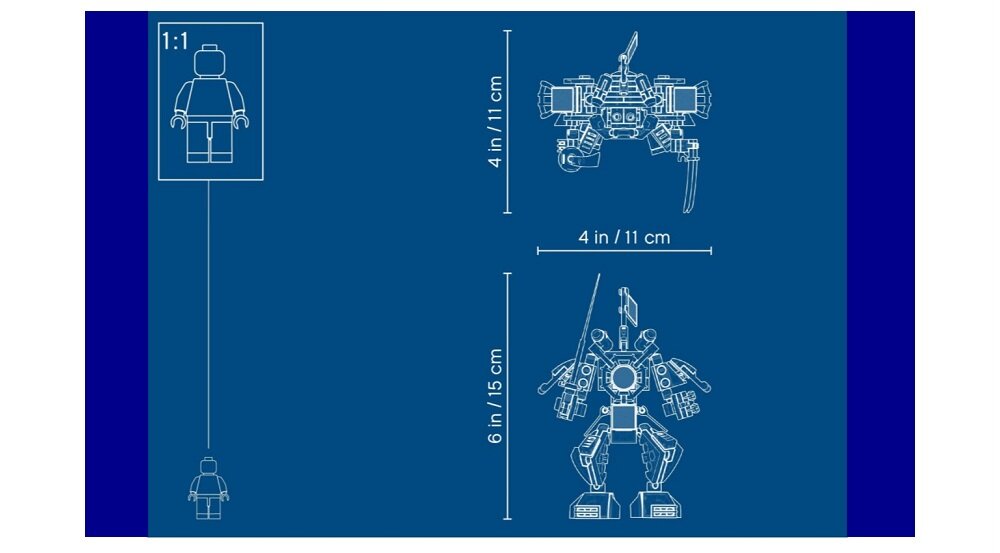 LEGO Ninjago Mech-samuraj 70665 kreatywna zabawa klocki figurki klasyczna zabawa prawidłowy rozwój merytoryczny dziecka Poręczny