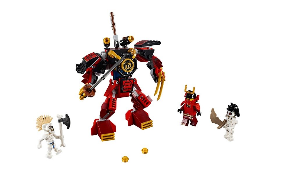 LEGO Ninjago Mech-samuraj 70665 kreatywna zabawa klocki figurki klasyczna zabawa prawidłowy rozwój merytoryczny dziecka Brak konieczności zasilania